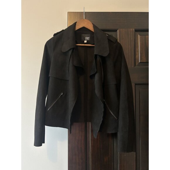 KUT From The Kloth Suede Jacket – Soft Faux Suede Layer Boho - Picture 2 of 10